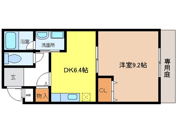 フジパレス式内町Ⅱ番館の物件間取画像